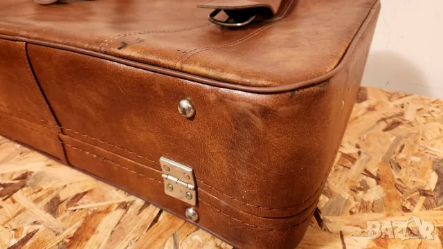 Куфар кожен винтидж ретро , снимка 8 - Куфари - 49992379