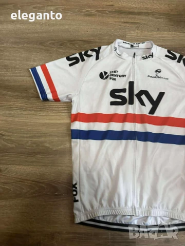 Мъжко Вело MTB джърси Rapha Sky team с цял цип , L/XL размер , снимка 4 - Спортни дрехи, екипи - 50850286