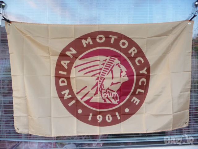 Знаме Indian Motorcycle 1901 Индиан мотоциклети рокерски готини направени мощни рокери волни група 