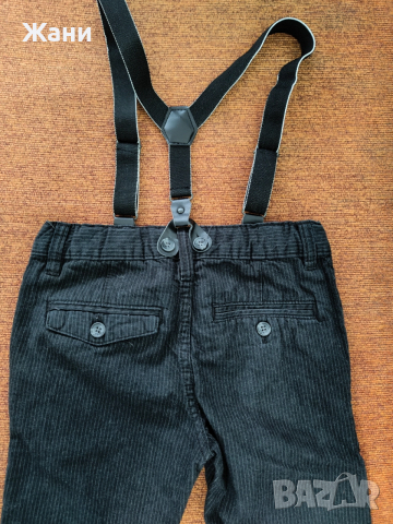 Детски панталон с тиранти 116 размер, снимка 4 - Детски панталони и дънки - 52635984