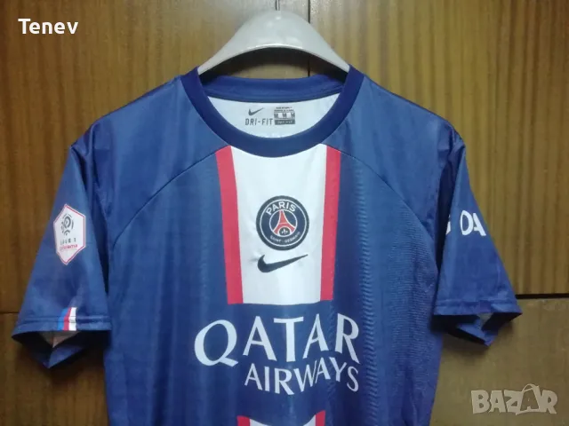 PSG Paris Saint-Germain Mbappe Nike тениска фланелка Мбапе ПСЖ размер М 2022/2023 , снимка 4 - Тениски - 47381773
