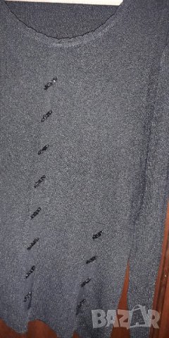 Дамска черна блуза  с дълъг ръкав, снимка 7 - Блузи с дълъг ръкав и пуловери - 30184870