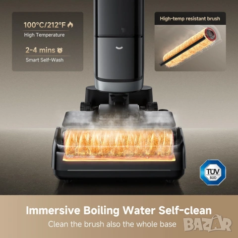 Прахосмукачка за Сухо и Мокро Почистване Dreame H15 Pro Heat, Топла вода, 22 000 Pa Самопочистване, , снимка 15 - Прахосмукачки - 54319860