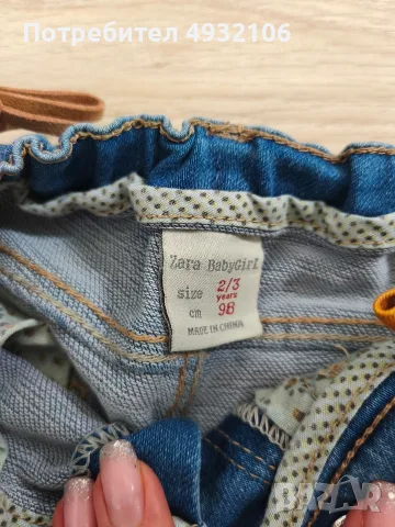Детски дънки Zara, снимка 3 - Детски панталони и дънки - 55981773