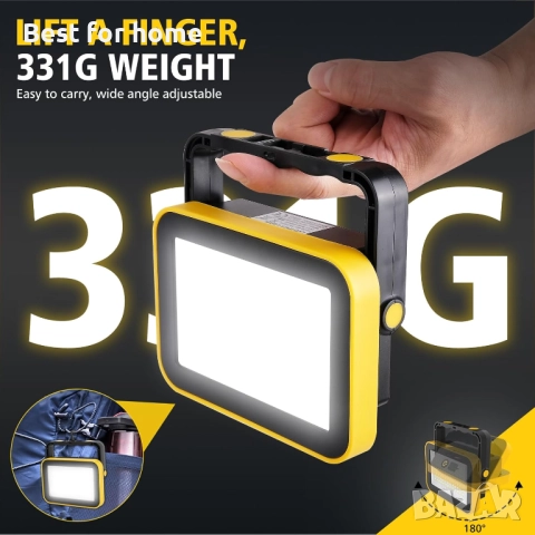 LED работна светлина, акумулаторни прожектори, снимка 7 - Други - 52612601