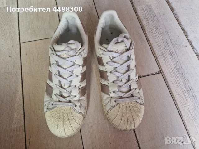 Маратонки ADIDAS SUPERSTAR естествена кожа, снимка 5 - Маратонки - 50488877