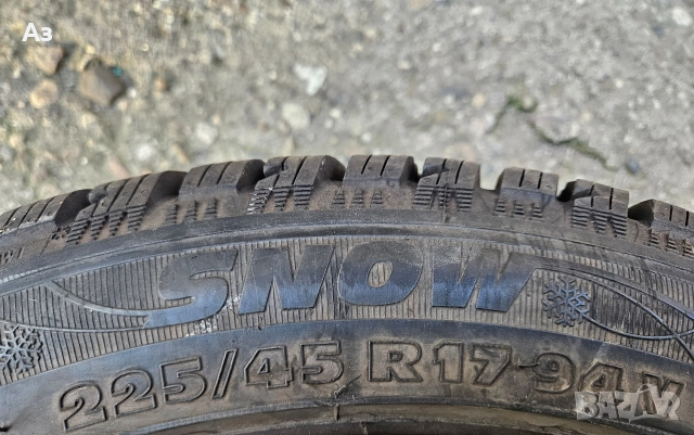 BMW 17" style 44 с зимни гуми RIKEN 225/45/17 dot: 2523, снимка 5 - Гуми и джанти - 52720920