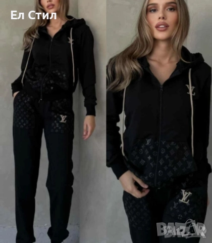 📌Черен #Дамски #екип Louis Vuitton Размери С М Л Цена 80лв./40.90€ Доставка еконт спиди, снимка 6 - Спортни екипи - 52215814