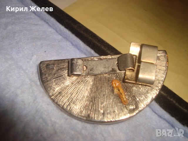 СТАРА ПОЗЛАТЕНА АРТ АПЛИКАЦИЯ ИНКРУСТИРАНА с ИСКРЯЩИ ФАСЕТИРАНИ КРИСТАЛИ НАКИТ БИЖУ УКРАШЕНИЕ 10556, снимка 6 - Други - 37715836