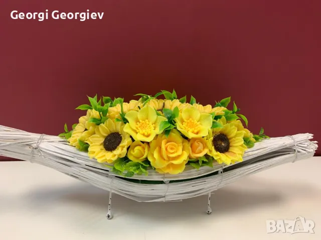 цветя изработени с глицеринов ароматен сапун , снимка 18 - Други - 50106300