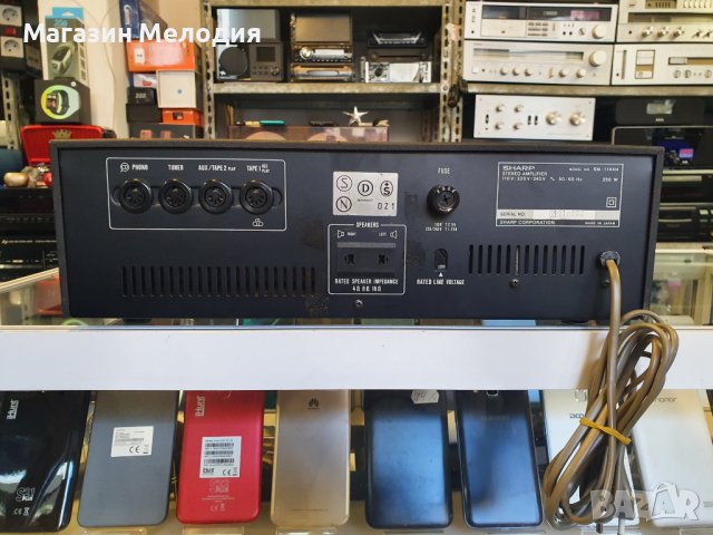 Усилвател SHARP SM-1144 В отлично техническо и визуално състояние., снимка 7 - Ресийвъри, усилватели, смесителни пултове - 39501353