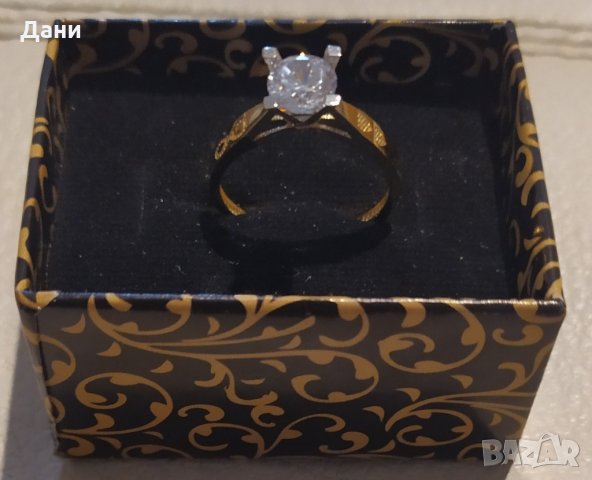 Дамски златен пръстен, снимка 4 - Пръстени - 31036896