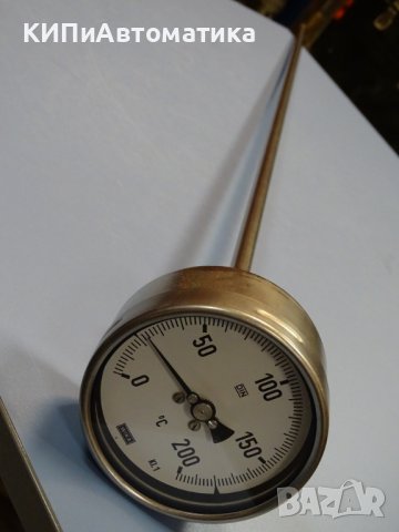 биметален термометър Wika thermometer ф100mm, 0/+200°C, L-1000mm