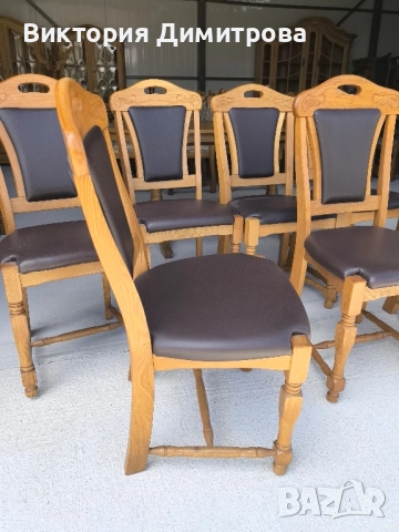 Комплект от 8 трапезни стола , снимка 8 - Столове - 51714506