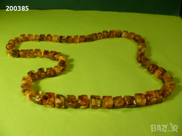 Луксозно колие от 100% естествен кехлибар - УНИСЕКС., снимка 3 - Колиета, медальони, синджири - 52587750