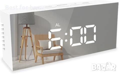 Огледален светещ цифров часовник , мултифункционален, снимка 2 - Друга електроника - 38483877