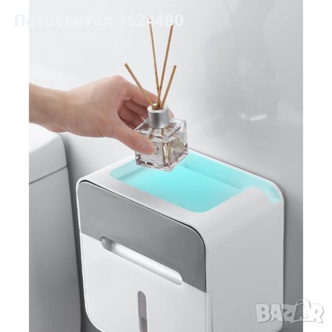 Лепяща поставка за тоалетна хартия, снимка 6 - Други стоки за дома - 42649254