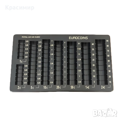 Монетник за евро - органайзер за пари
