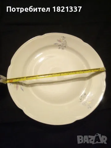 Голяма порцеланова чиния за торта , снимка 4 - Чинии - 47744116