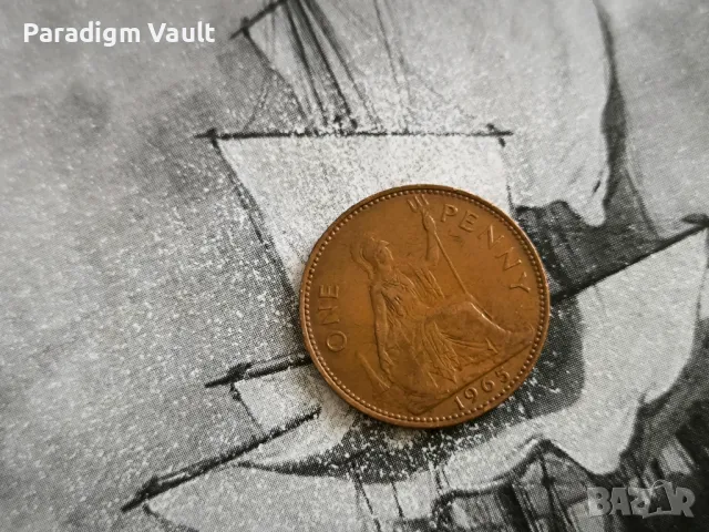 Монета - Великобритания - 1 пени | 1965г.