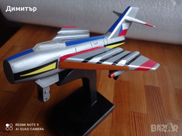 Стар дървен модел на самолет , снимка 5 - Антикварни и старинни предмети - 54179063