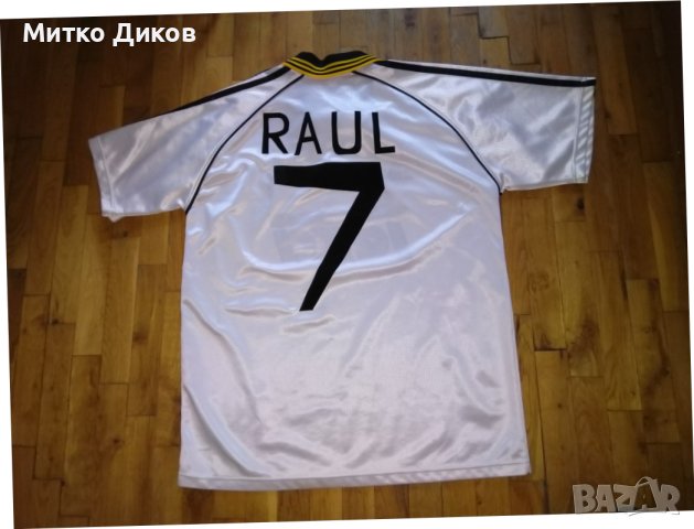 Реал Мадрид футболна тениска домакини 1998 г. №7 Раул размер Л, снимка 6 - Футбол - 44783404