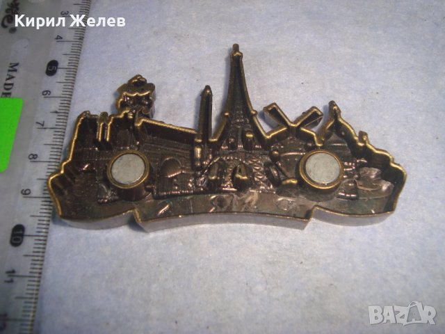 ПАРИЖ МНОГО КРАСИВ ЕМАЙЛИРАН МЕСИНГОВ СУВЕНИР - МАГНИТЧЕ за ХЛАДИЛНИК ФРАНЦИЯ ОРИГИНАЛЕН 31091, снимка 2 - Колекции - 37994065