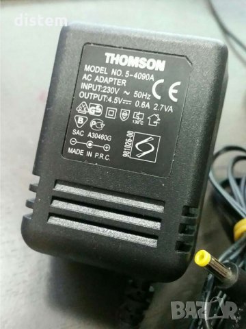 Оригинално захранване Thomson 5-4090 A Изходен ток: 4,5 V 0,6 A , снимка 1