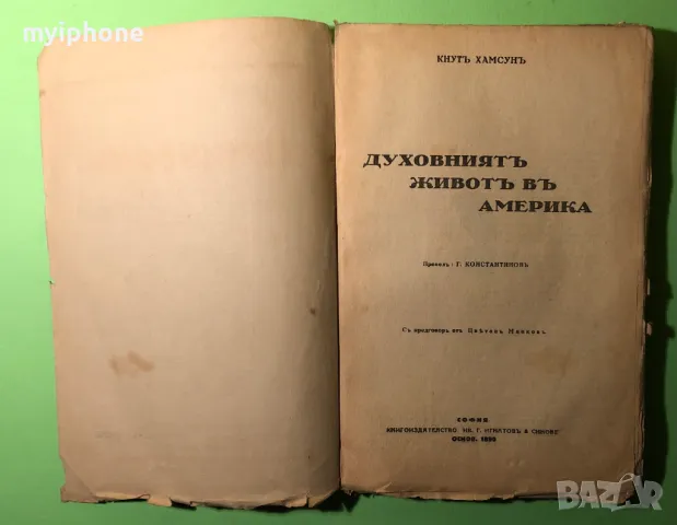 Стара Книга Духовния живот в Америка /Под Есените Звзди, снимка 2 - Антикварни и старинни предмети - 49309446
