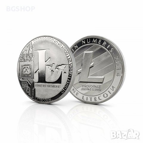 1 Лайткойн монета / 1 Litecoin ( LTC ) - Silver, снимка 3 - Нумизматика и бонистика - 39152909