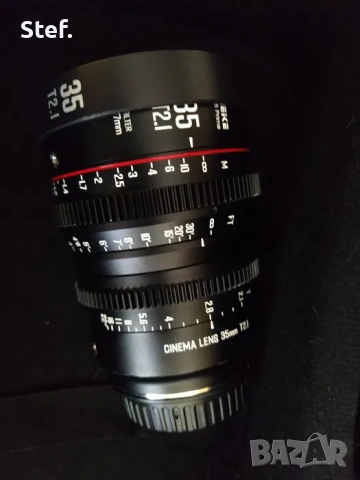 Meike S35 Prime EF 35, 50, 75 - 3бр. кино обективи, снимка 3 - Обективи и филтри - 54177600