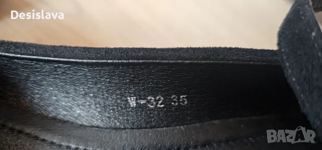 Велурени обувки 35 номер, снимка 2 - Дамски ежедневни обувки - 50383815