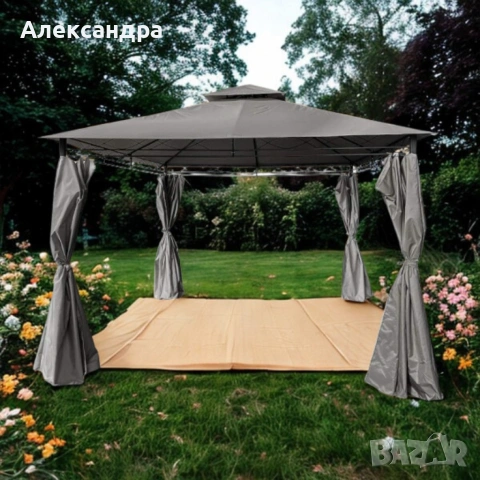 Шатра MUHLER – Просторна, стабилна и стилна защита за вашето открито пространство, снимка 3 - Градински мебели, декорация  - 53880039