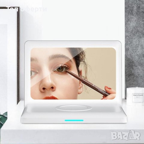 YZ-1 Дигитален LED часовник  Аларма +Безжично Зарядно Будилник, снимка 4 - Лед осветление - 44465632