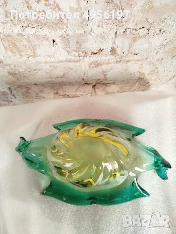 Murano стъкло фруктиера , снимка 6 - Антикварни и старинни предмети - 56200534