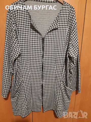 4xl ЕЛЕГАНТНА ВРЪХНА ДРЕХА С КЛАСИЧЕСКА КРОЙКА С ДЖОБОВЕ И ЦИП , снимка 3 - Жилетки - 42896465