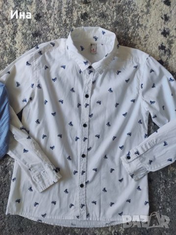 Памучни ризи НМ и др. р-р 140 см., снимка 3 - Детски ризи - 37893857