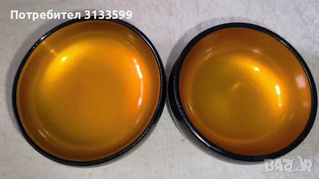 Две дървени декоративни купички, изработени в характерния стил на Хохлома, снимка 4 - Декорация за дома - 49845594