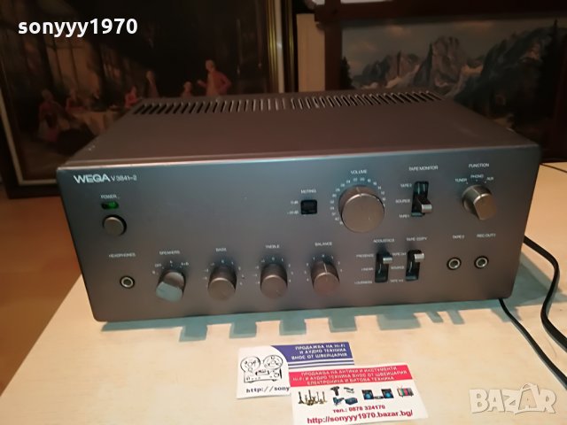 WEGA v3841-2 amplifier-made in japan-внос швеицария, снимка 1 - Ресийвъри, усилватели, смесителни пултове - 29487083