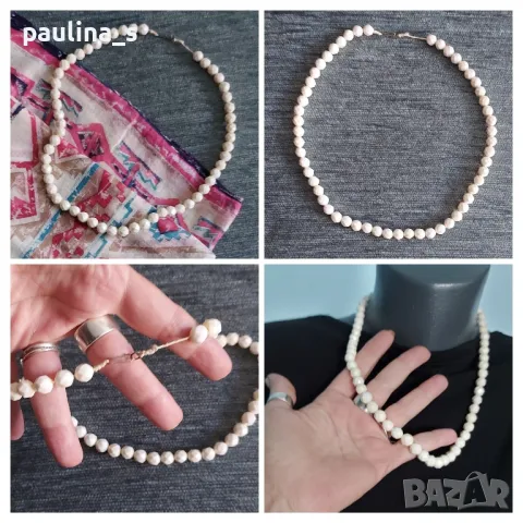  Шест (6) броя / Винтидж Гердан от полихромни мъниста , снимка 15 - Колиета, медальони, синджири - 47180729