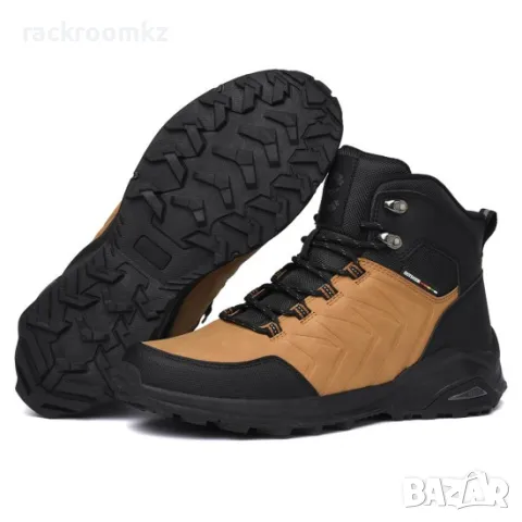 Мъжки зимни обувки в кафяв цвят модел: 31055-3 Camel, снимка 5 - Мъжки боти - 48392608