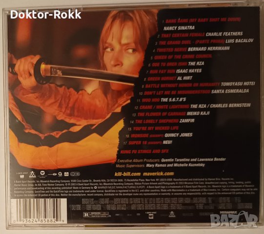 Kill Bill Vol. 1 (Original Soundtrack) (2003, CD), снимка 2 - CD дискове - 42471193