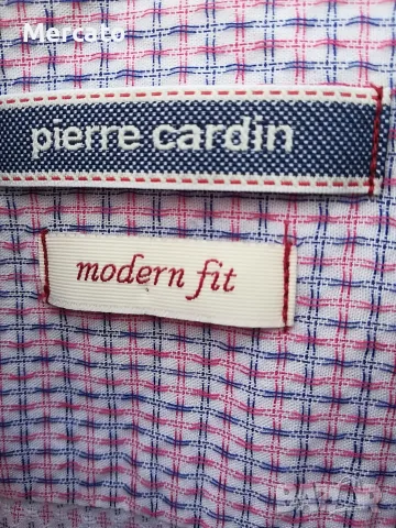 Мъжка риза с къс ръкав Pierre Cardin (Modern Fit), Размер L, снимка 5 - Ризи - 55803880