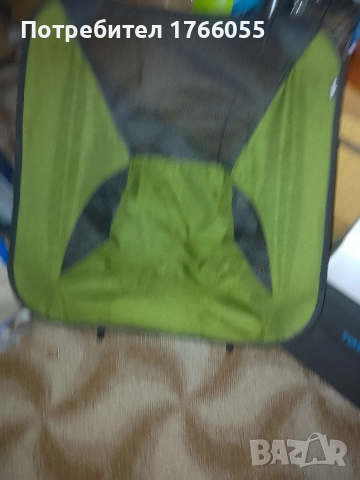 Туристически стол Summit High Back Pack Away в синьо и зелено