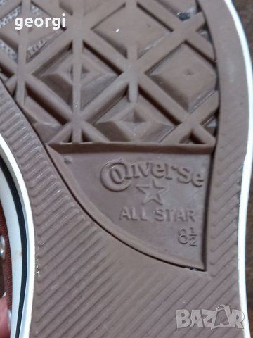 Ниски кафеви кецове Converse all star, снимка 7 - Кецове - 37343473