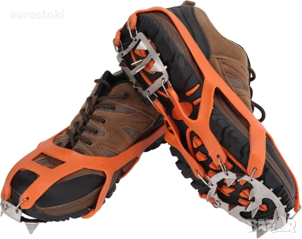 18-зъбни алпинистки котки, широко приложение, с дълъг експлоатационен живот за открито, за ски писти, снимка 4 - Зимни спортове - 52136150