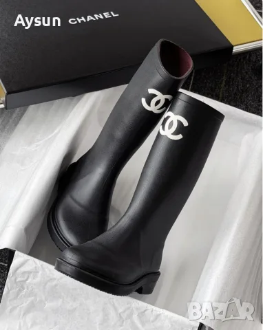 Chanel гумени ботуши , снимка 3 - Дамски ботуши - 56163905
