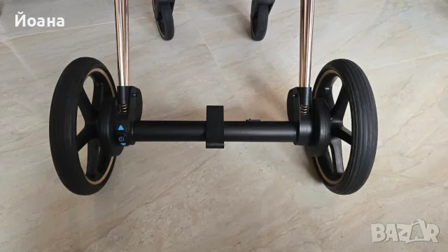 Количка Cybex e-priam 4 и столче за кола Rebellious , снимка 8 - Детски колички - 56273619