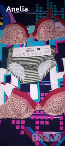 2 бр. Дамск Бикини + 2 бр. Дамски Сутиени  С размер 75 Б