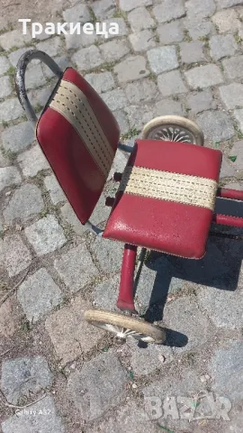ГОЛЯМА СТАРА ДЕТСКА КОЛИЧКА С ПЕДАЛИ , снимка 5 - Антикварни и старинни предмети - 50032607